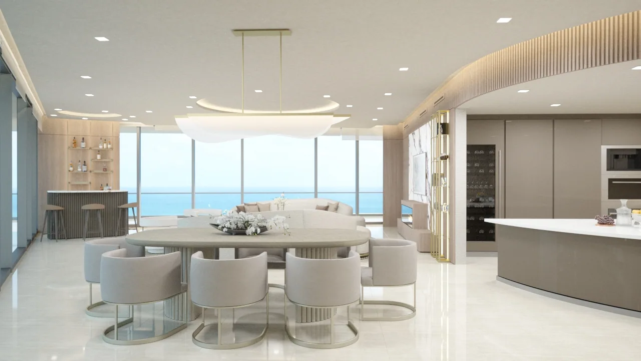 Armani 3400 living room render
