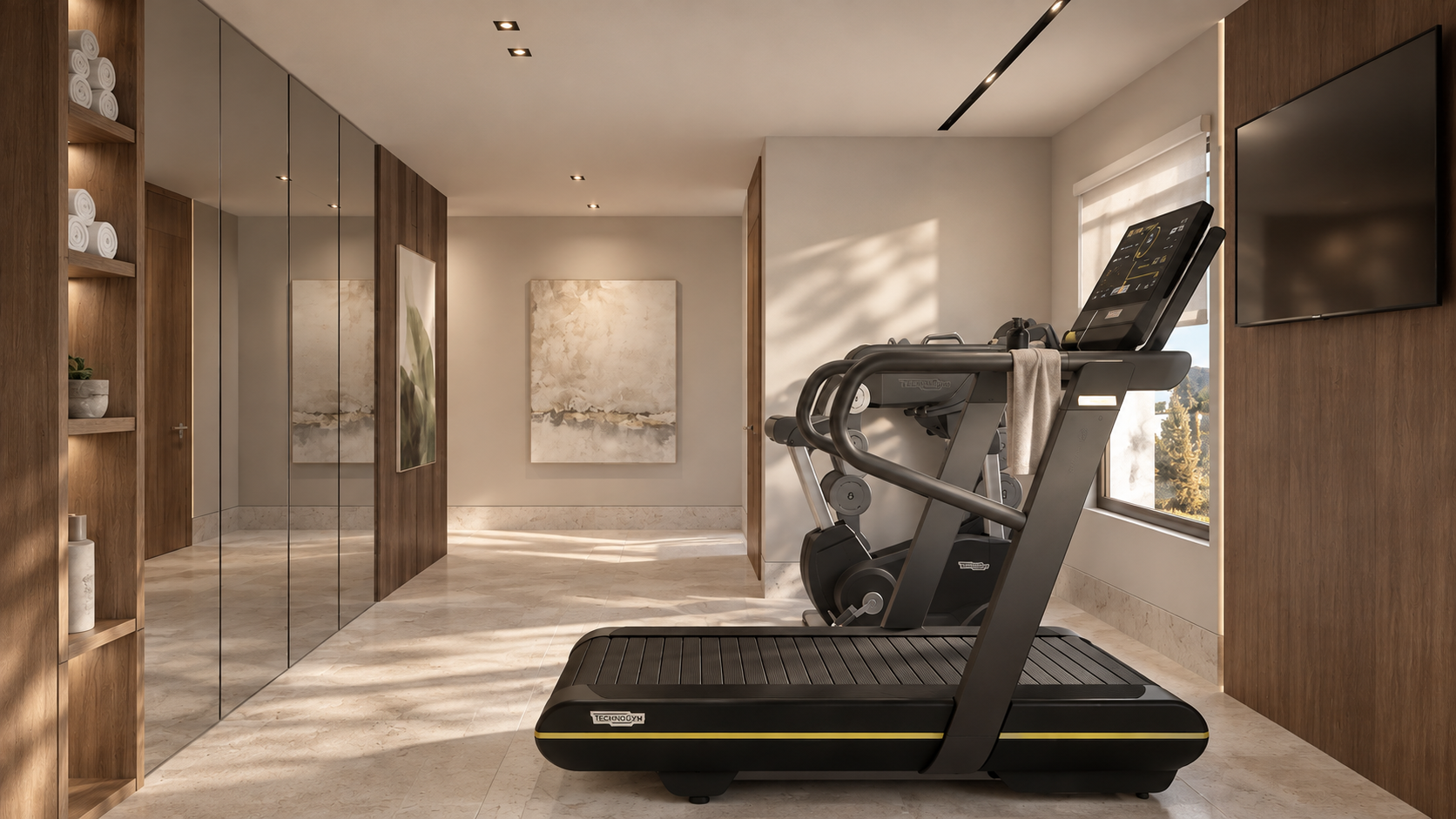 Pines Lake Residence gym, Lacruz Design Studio