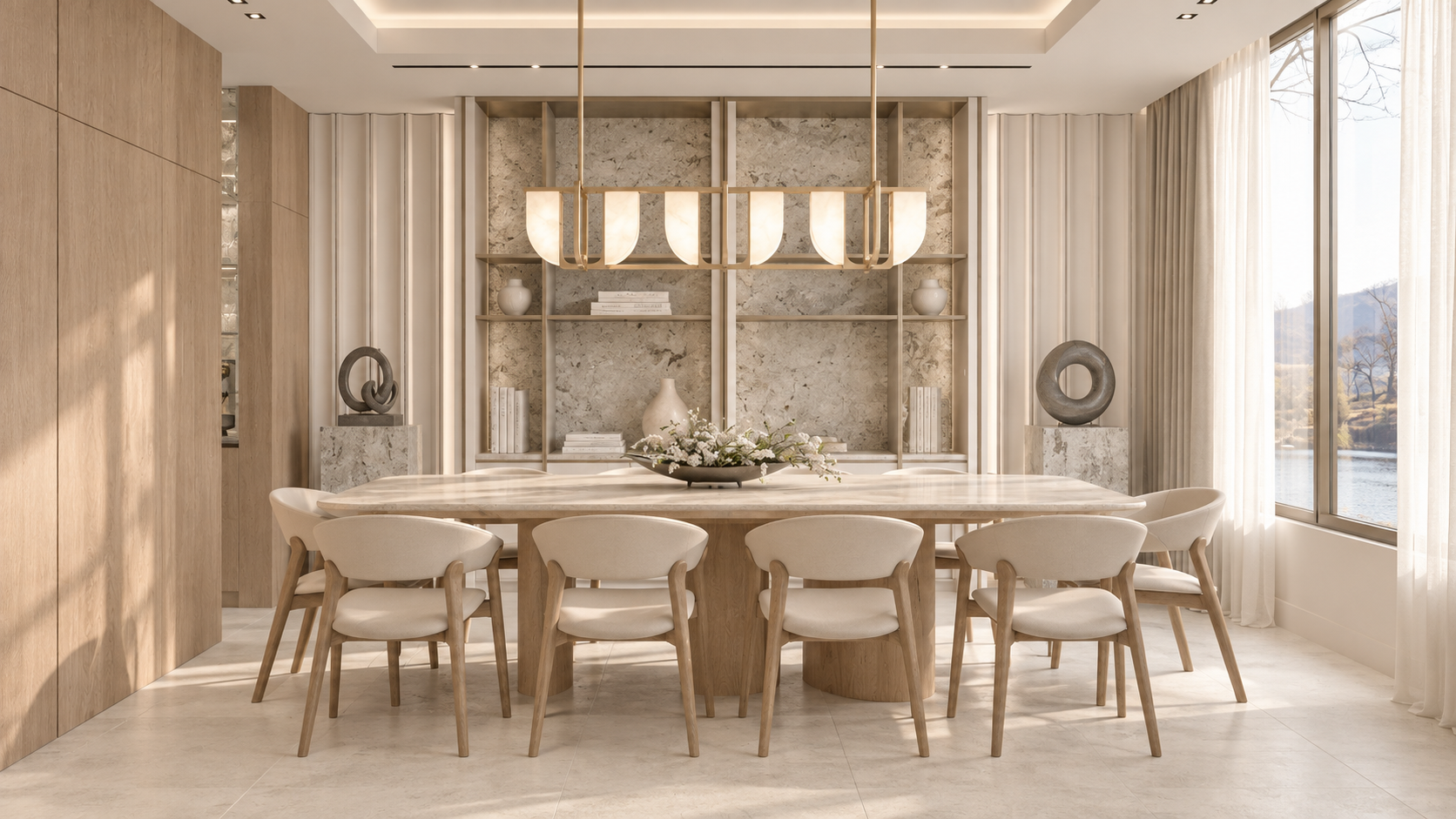 Pines Lake Residence dining room, Lacruz Design Studio