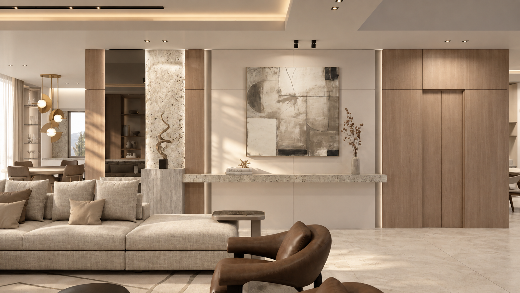 Pines Lake Residence living room · detail, Lacruz Design Studio