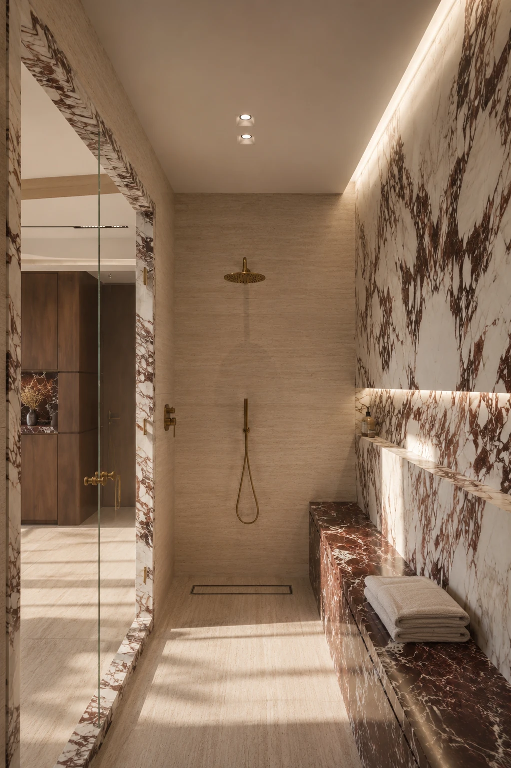 West Ridge Residence master bathroom, second view — Lacruz Design Studio