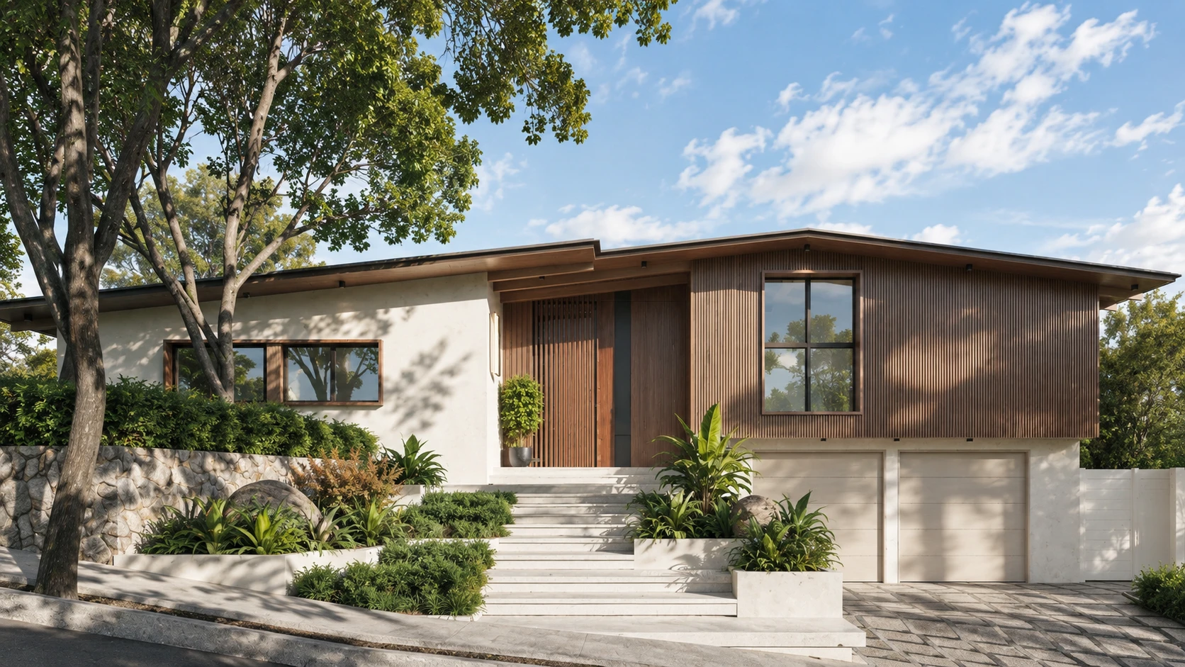 West Ridge Residence façade — Los Angeles — Lacruz Design Studio